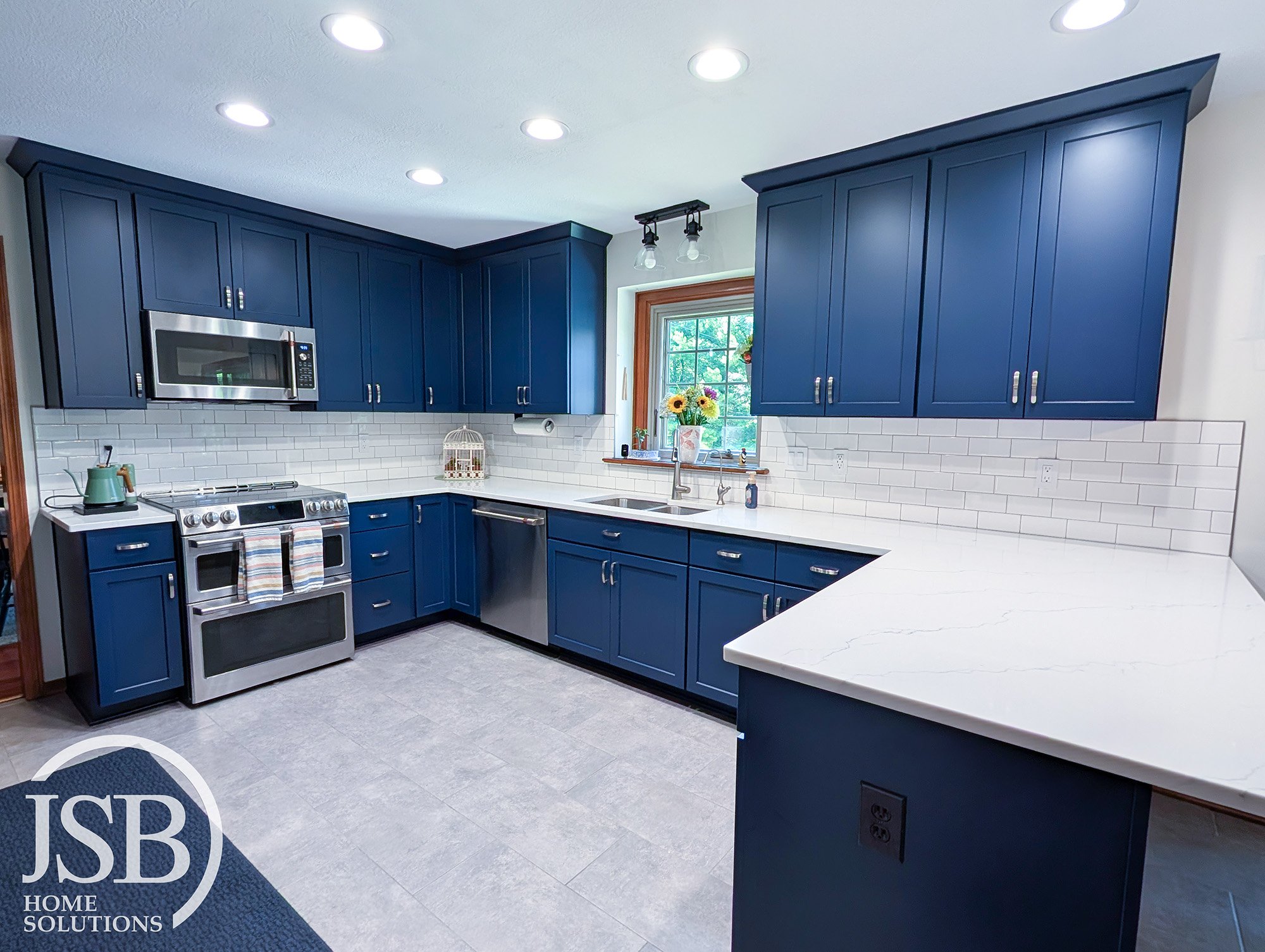 SK - Reese - Navy Blue, New Cabinets
