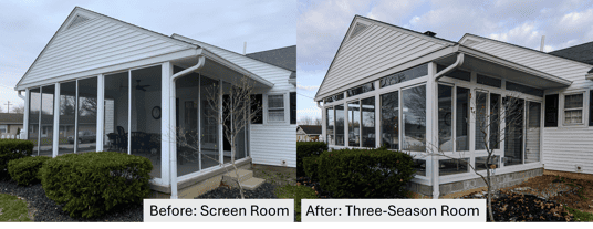 Under Existing Screen to Three Season Room-1